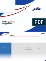 JSW Energy - Investor Presentation - Jan 17