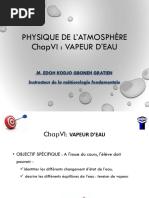 PHYSIQUE DE L'ATMOSPHERE ChapVIII - Mélange D'air Sec Et La Vapeur D'eau Vs TM 2