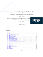 Hydraulic Transients in Pressurized Pipe