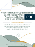 Immediate Download Solution Manual For Optoelectronics and Photonics Principles and Practices 2nd Edition Kasap 0132151499 9780132151498 All Chapters