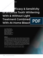 Clinical Efficacy and Sensitivity of In-Office Tooth Whitening With and Without Ligth... Art2019