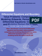 Differential Equations and Boundary