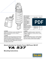 Ohlins - Europe - Einbauanleitung Oehlins Motorrad Ya 537