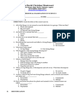 Third Periodical Examination in Science 3