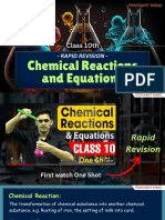 Rapid Revision - Chemical Reaction and Equations (Prashant Kirad)