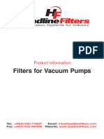 Filters For Vacuum Pumps: Product Information