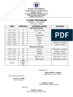 Class Progam GR.4 6 - Sy2024 2025