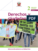 Derechos y Ciudadanía Segundo Grado - Ciclo Avanzado - Unidad 1. Portafolio de Evidencias - Interdisciplinario