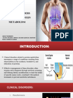 Clinical Disorders Related To Protein Metabolism-Final