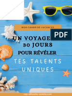 Cahier de Vacances 30 Jours Pour Identifier Ses Talents