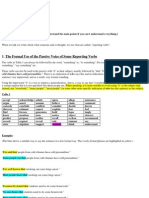 Passive Reporting Verbs