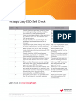 10 Steps Daily ESD Self Check 