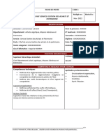 Fiche de Poste Service Gestion Des Achats Et Patrimoine