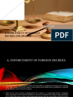 12 Enforcement of Foreign Decrees