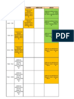 Horarios Carrera Profesional Derecho Presencial 2011-II