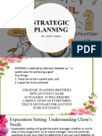 Event MGMT - Strategic Planning-L2