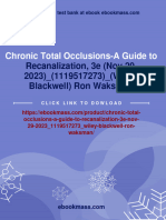 (PDF Download) Chronic Total Occlusions-A Guide To Recanalization, 3e (Nov 29, 2023) - (1119517273) - (Wiley-Blackwell) Ron Waksman Fulll Chapter