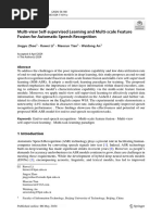 Multi-View Self-Supervised Learning and Multi-Scale Feature Fusion For Automatic Speech Recognition