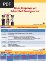 Basic Response On Identified Emergencies