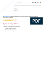 Conjunctions With Examples