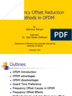 Frequency Offset Reduction Methods in OFDM: Behrouz Maham Dr. Said Nader-Esfahani