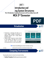 UNIT 1 Part 4 Virtualization Computing Environment Open Source OS
