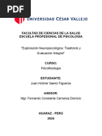 Unidad III Modelo de Informe Neuropsicológico