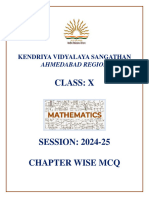 Class X MCQ (2024-25) KVS, Ahemdabad