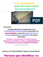 CLASE 1 Qué Es Ser Emprendedor