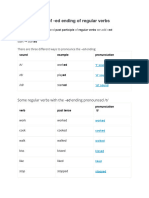 Verb Pronunciation Rules