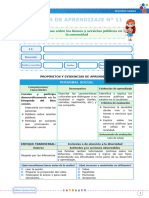 Sesiones de Aprendizaje - Semana 2 - UD V - Editora Quipus Perú