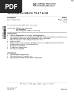 June 2022 (v3) QP - Paper 1 CAIE Economics A-Level