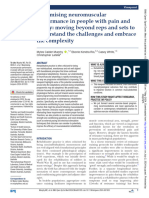 Maximising Neuromuscular Performance Inpeoplewithpain and Injury Movingbeyondrepsandsets