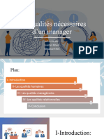 Présentation Les Qualités Nécessaires Dun Manager