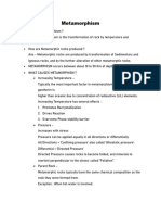 Metamorphism Notes 