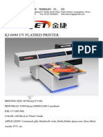 Kingjet kj-6090 Uv Flatbed Printer New