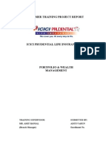 Portfolio & Wealth Management at Icici Prudential Life Insur Final