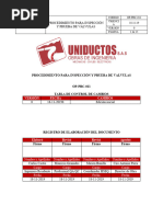 OP-PRC-011 Procedimiento para Inspecciòn, Prueba de Valvulas .V0