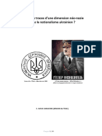 Y-A-T-Il Les Traces D'une Dimension Néo-Nazie Dans Le Nationalisme Ukrainien ?