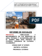 Informe de Sociales. Lic. Dorely