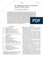 Investigation of The Application of Direct Translational Control To VTOL Aircraft.