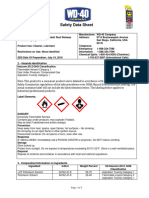 MSDS Rust Penetrant Merk WD40