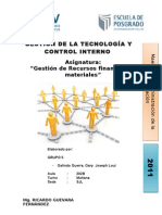 Gestión de La Tecnología y Control Interno