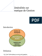 Généralités Sur L'informatique de Gestion