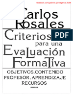 Criterios para Una Evaluación Formativa - Carlos Rosales