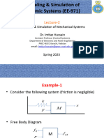 Lecture-2 Modeling & Simulation of Mechanical Systems (Updated) NUST