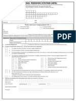 NPS 1 withdrawl form