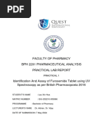 Lab 1 Pharmaceutical Analysis Lau Xin Hua