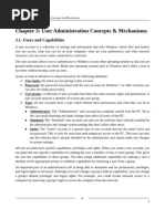 Chapter 3 - User Administration Concepts and Mechanisms