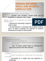 Comparison Between Traditional and Modern Agriculture